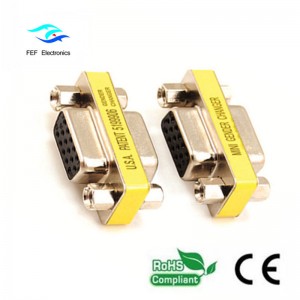 อะแดปเตอร์ / coupler มินิ DB15 VGA HD หญิงถึงเพศหญิงรหัส: FEF-V-007