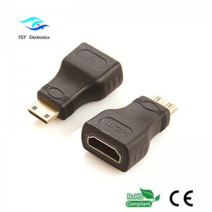 ตัวต่อ HDMI หญิงเป็นมินิ HDMI ตัวผู้ตัวต่อชุบทอง / นิกเกิลรหัสสินค้า: FEF-H-022