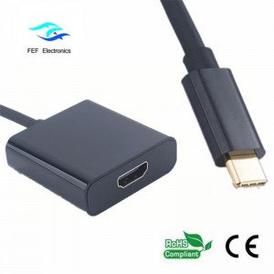ตัวแปลงโลหะตัวแปลง usb เป็น c ชนิด USB เป็น HDMI รหัส: FEF-USBIC-006